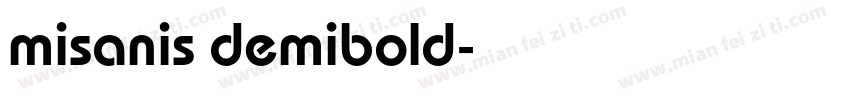 misanis demibold字体转换
